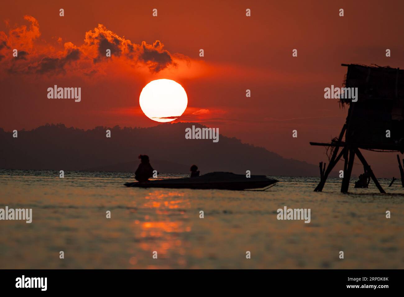 Paysage de Semporna Sabah Banque D'Images