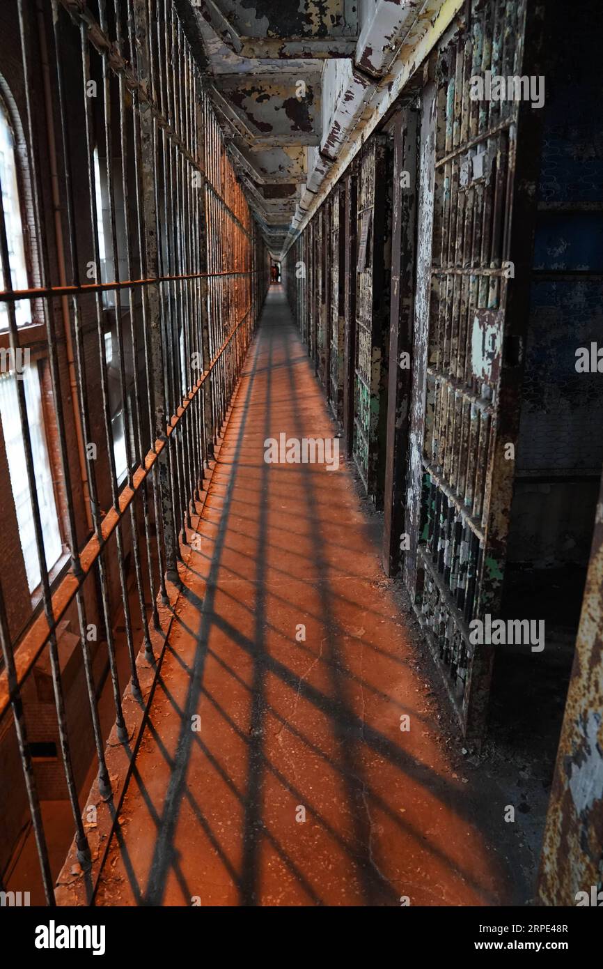 (190817) -- MANSFIELD, 17 août 2019 -- la photo prise le 16 août 2019 montre des parties de l'ancienne réforme de l'État de l'Ohio où la rédemption Shawshank a été filmée dans la ville de Mansfield, Ohio, États-Unis. Des événements ont eu lieu à Mansfield pour célébrer le 25e anniversaire de la projection du film The Shawshank Redemption . U.S.-OHIO- LA RÉDEMPTION SHAWSHANK -25E ANNIVERSAIRE LIUXJIE PUBLICATIONXNOTXINXCHN Banque D'Images