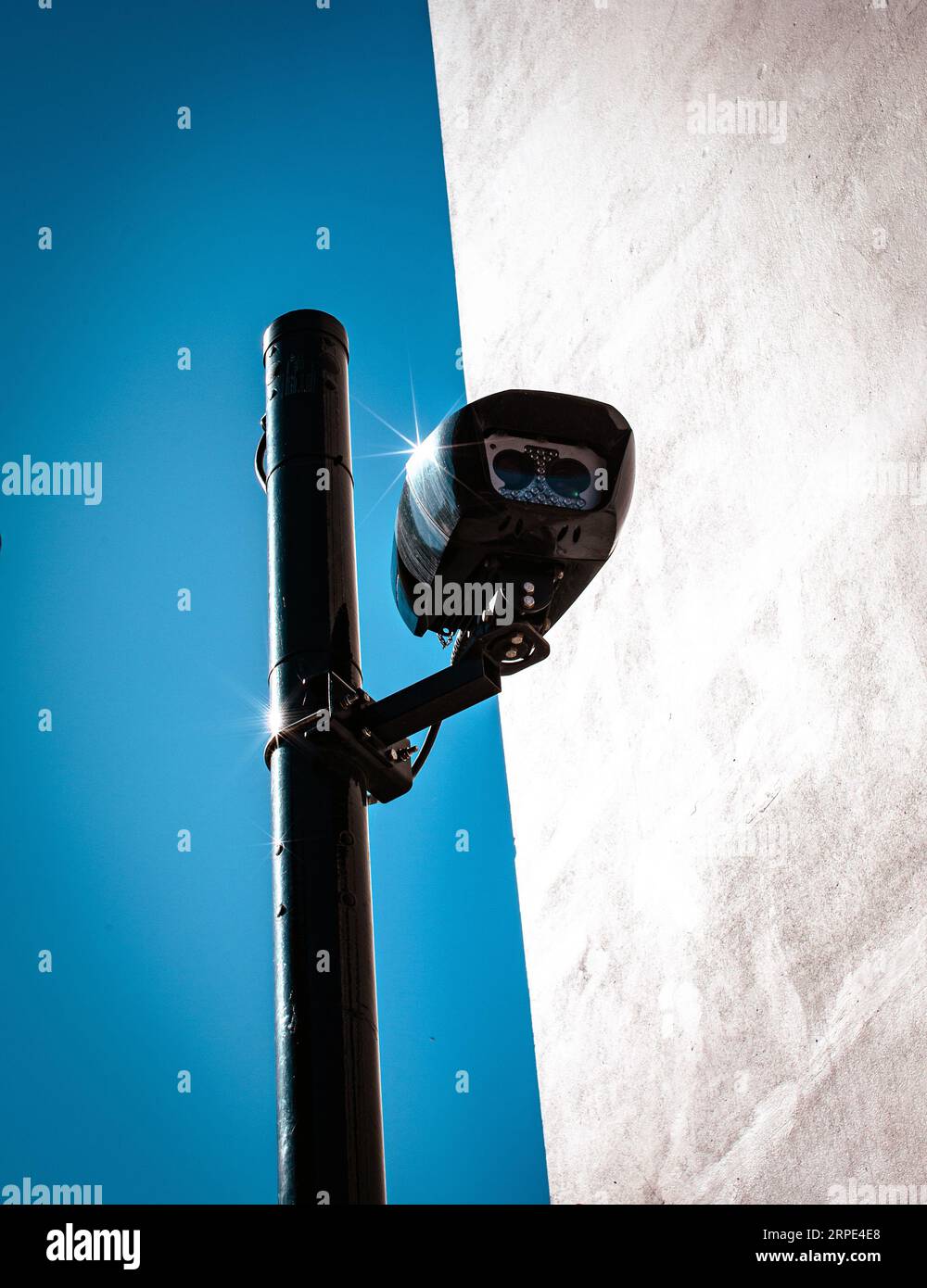 Une caméra utilisée pour faire respecter la zone d'ultra-faible émission de Londres à Wandsworth , Grand Londres, Royaume-Uni, Banque D'Images