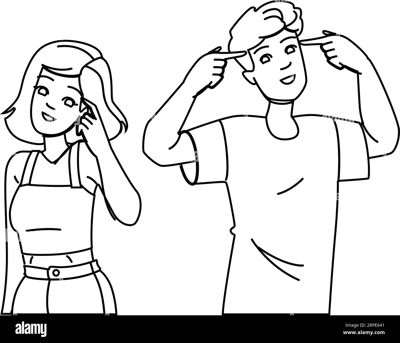 penser penser vecteur positif Illustration de Vecteur