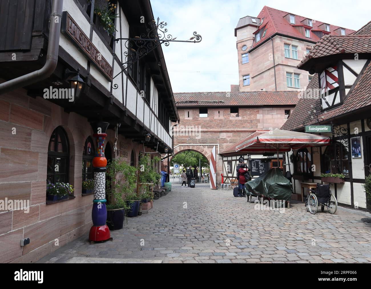 Handwerkerhof Nürnberg (Cour des artisans de Nuremberg) en Allemagne Banque D'Images