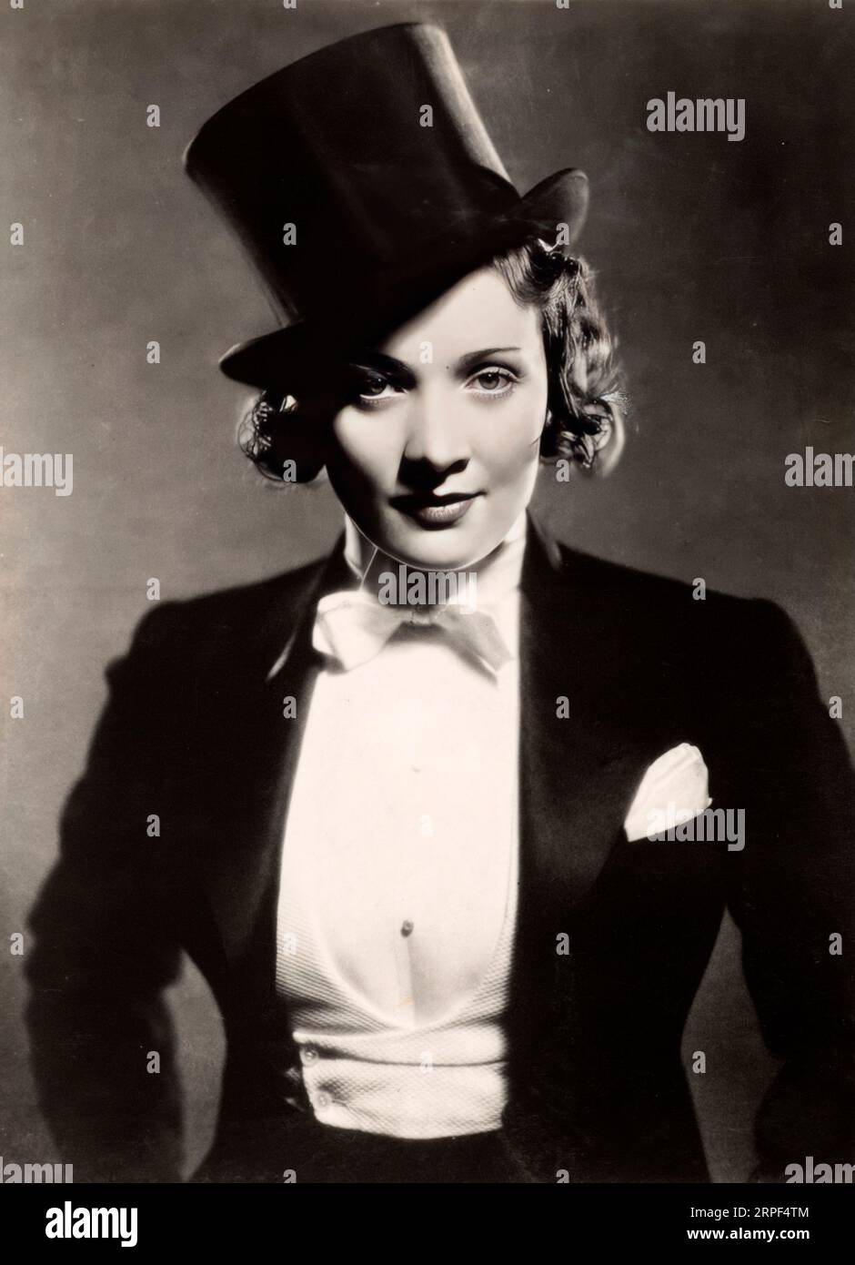 Portrait de Marlène Dietrich -1932 Banque D'Images
