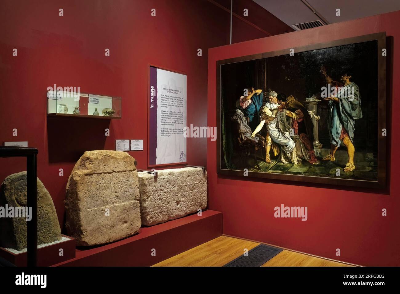 palais des ducs d'Infantado, pistolets du 19e siècle dans le plus ancien musée provincial d'Espagne dans la ville espagnole de Guadalajara, Europe. Banque D'Images