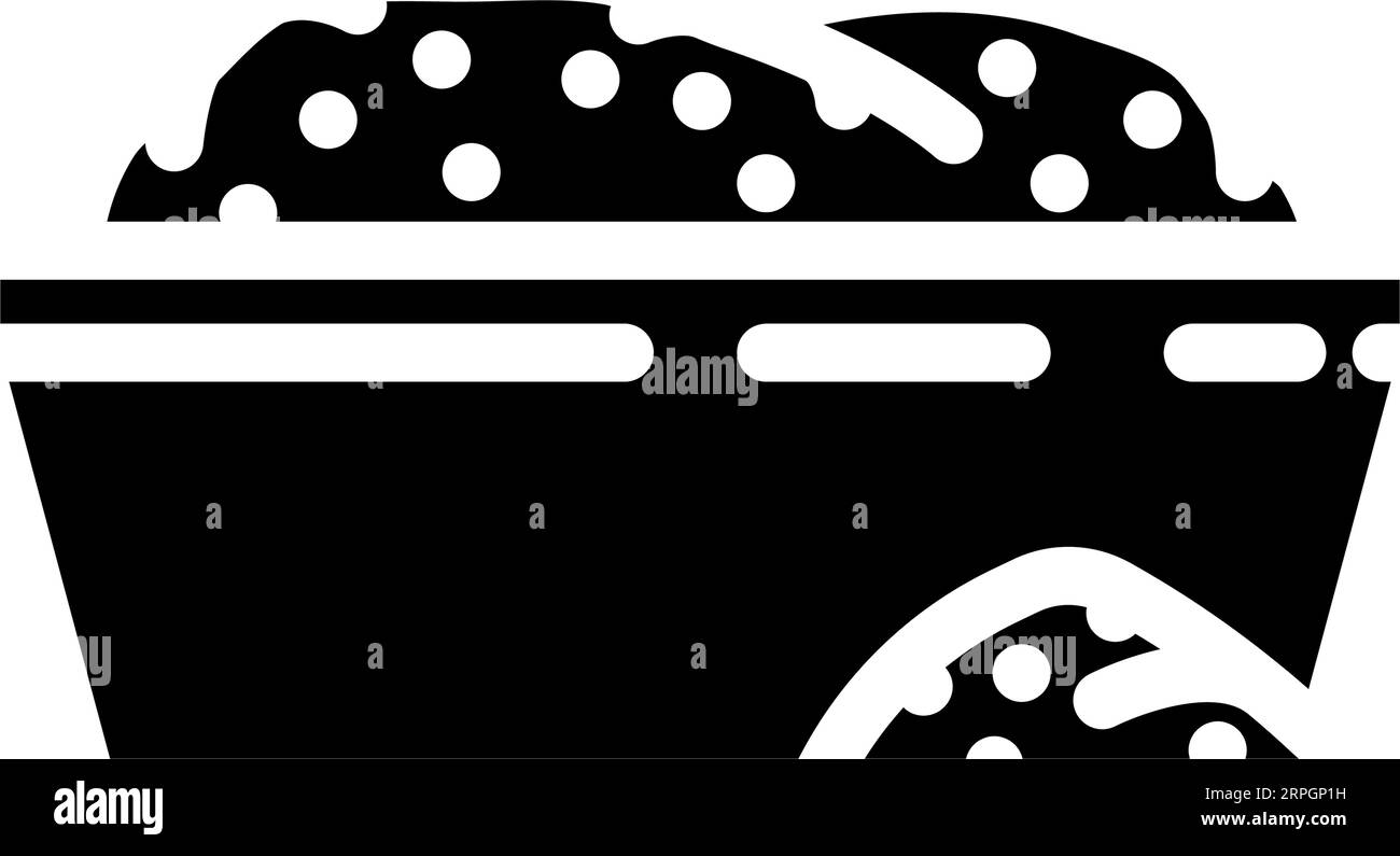 tabac à priser nicotine glyphe icône illustration du vecteur Illustration de Vecteur