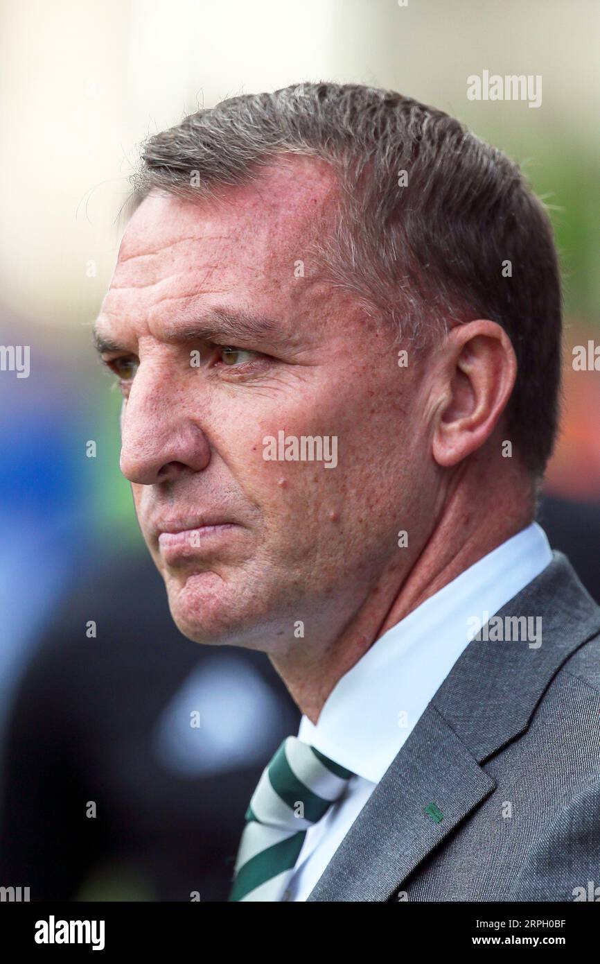 BRENDAN RODGERS, actuellement entraîneur de football au Celtic football club, un club écossais de première division basé à Glasgow. Banque D'Images
