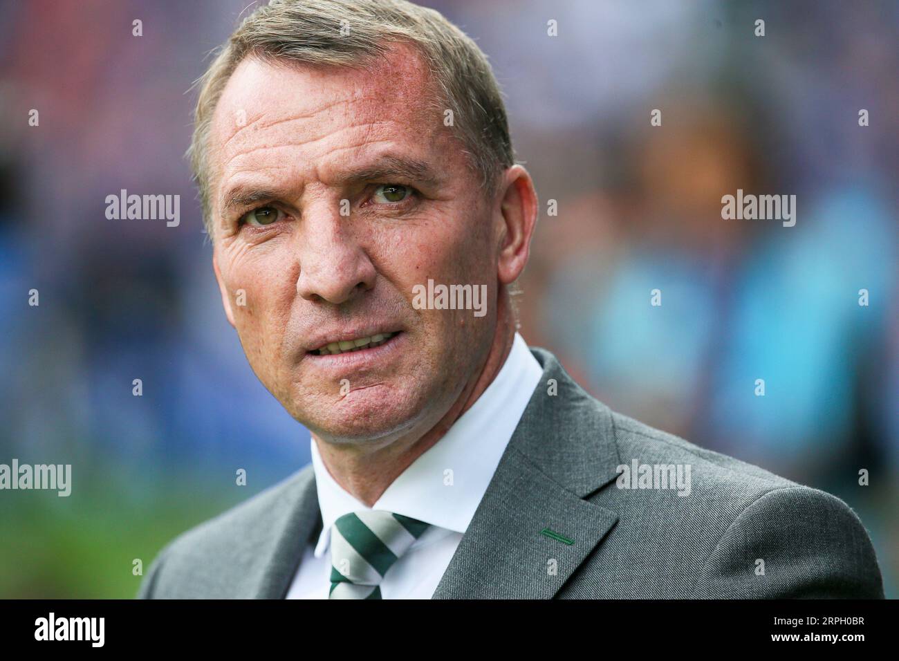 BRENDAN RODGERS, actuellement entraîneur de football au Celtic football club, un club écossais de première division basé à Glasgow. Banque D'Images