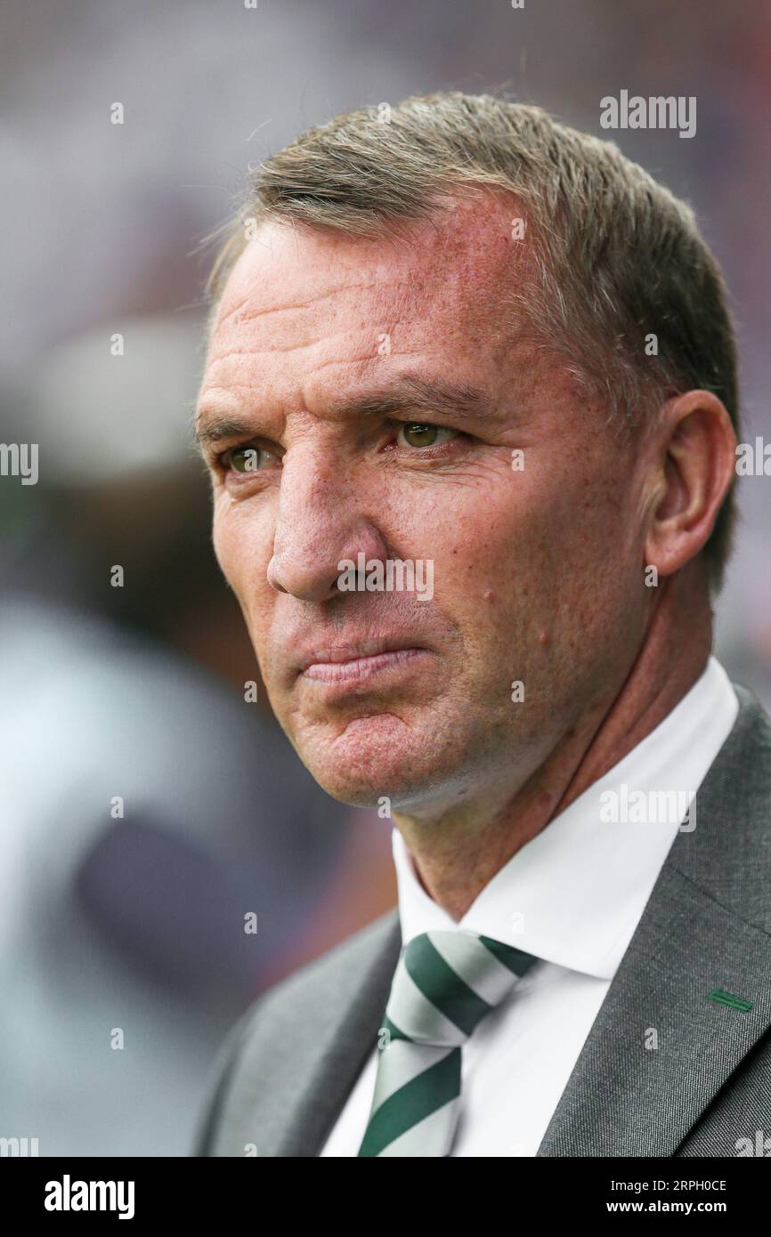 BRENDAN RODGERS, actuellement entraîneur de football au Celtic football club, un club écossais de première division basé à Glasgow. Banque D'Images