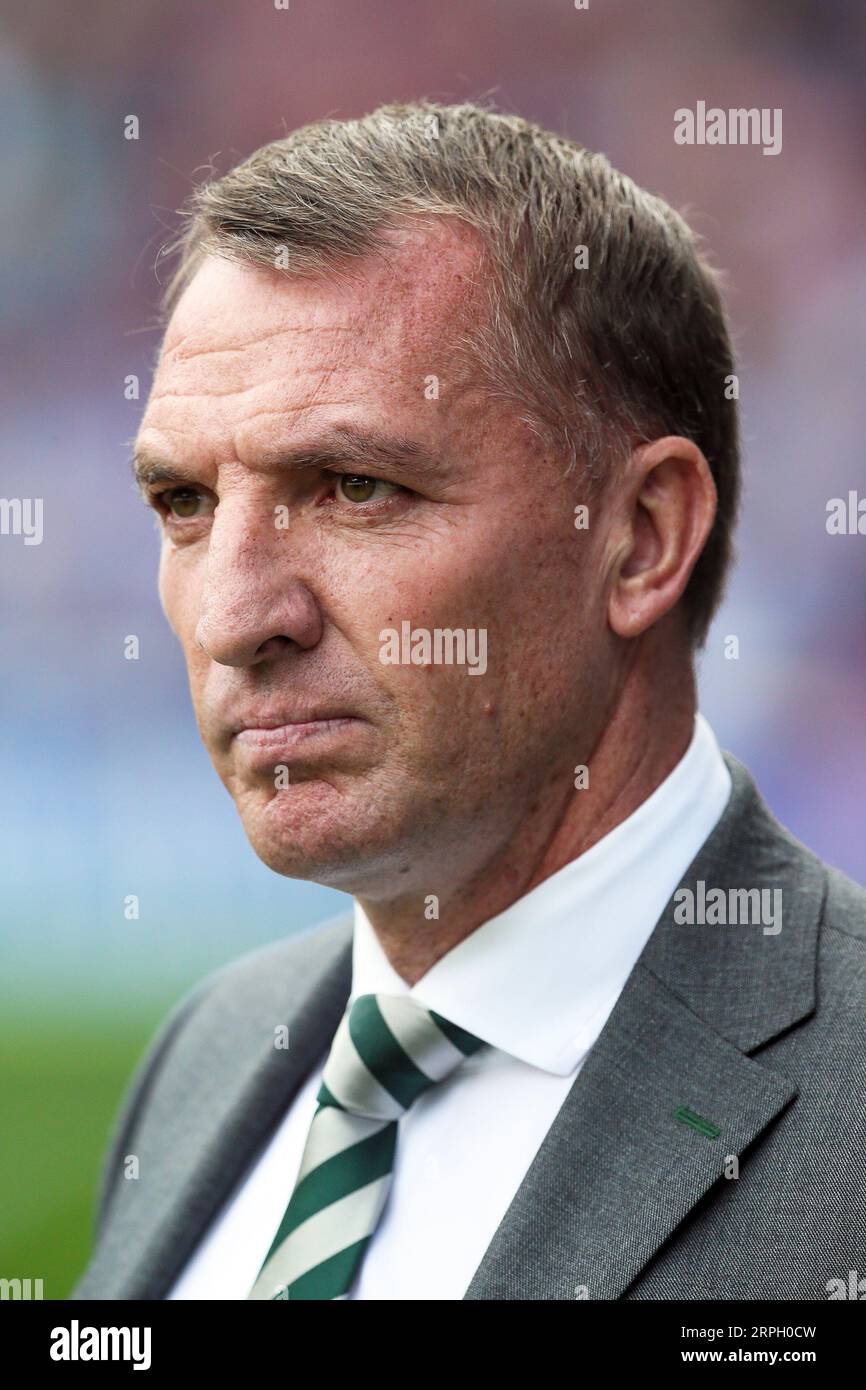 BRENDAN RODGERS, actuellement entraîneur de football au Celtic football club, un club écossais de première division basé à Glasgow. Banque D'Images