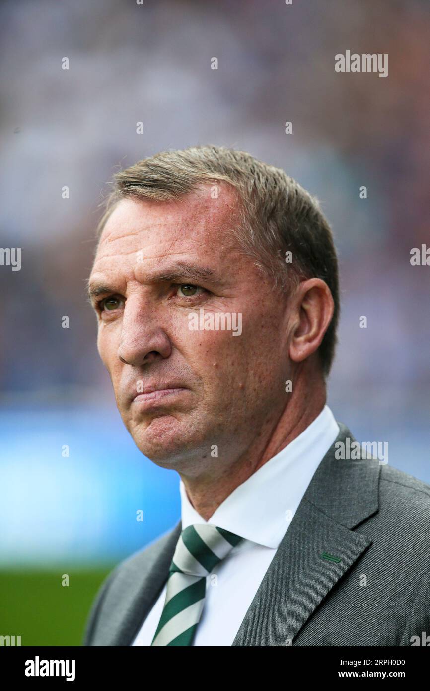 BRENDAN RODGERS, actuellement entraîneur de football au Celtic football club, un club écossais de première division basé à Glasgow. Banque D'Images