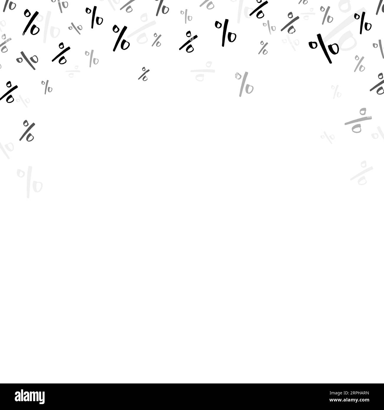 Signe de pourcentage de chute de bannière de vente. Design parfait pour la promotion des médias sociaux. Composition carrée pour le contenu de la transaction de vente. Illustration de Vecteur