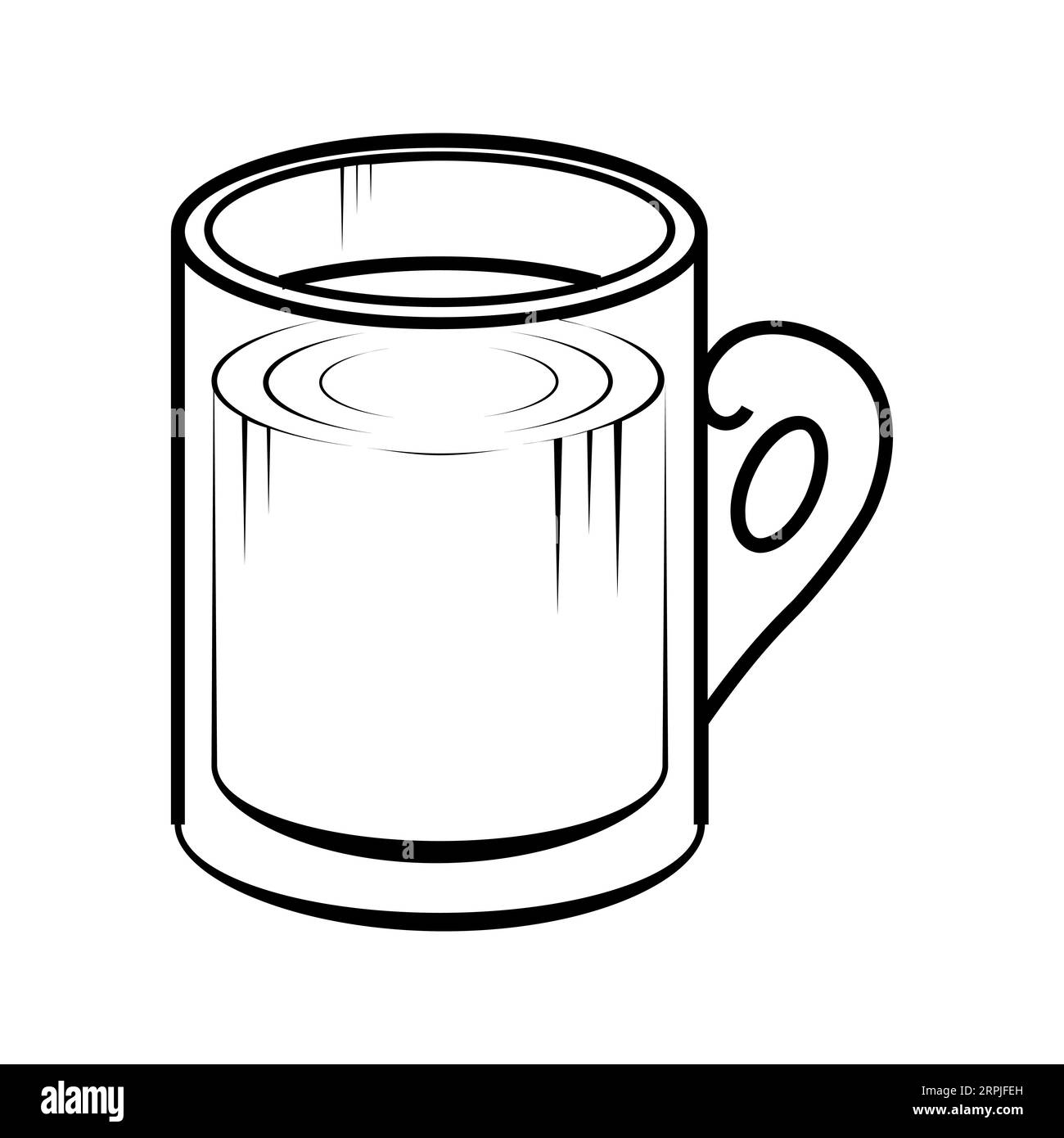 Icône Vector modifiable et redimensionnable POUR CAFÉ Illustration de Vecteur