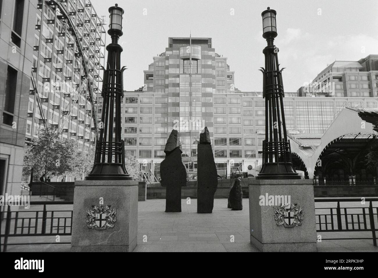 Broadgate à Liverpool Steet dans l'est de Londres au début des années 1990 Banque D'Images