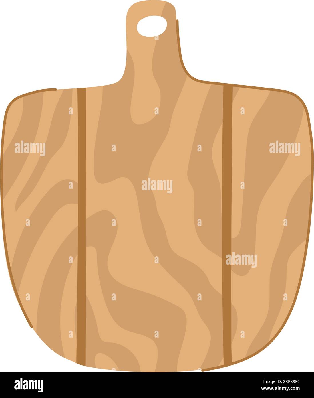 illustration vectorielle de dessin animé de tableau de pizza en bois Illustration de Vecteur