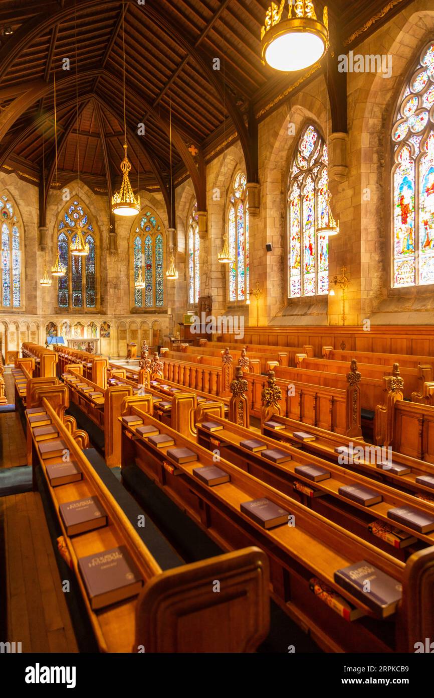 L'intérieur de la chapelle Saint-Salvator est l'une des deux chapelles collégiales appartenant à l'université de St Andrews Banque D'Images