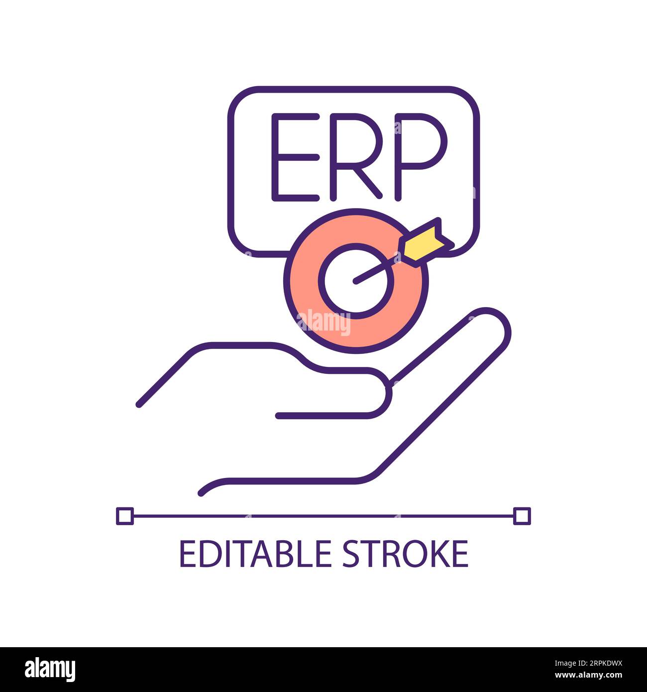 Icône d'opportunités manquantes en ligne fine en 2D. Illustration de Vecteur