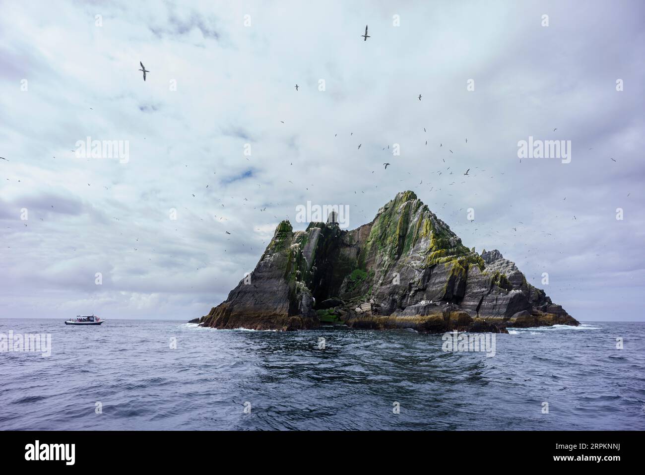 Sceilg Bheag , Skellig Rock Small, Irlande, Royaume-Uni Banque D'Images