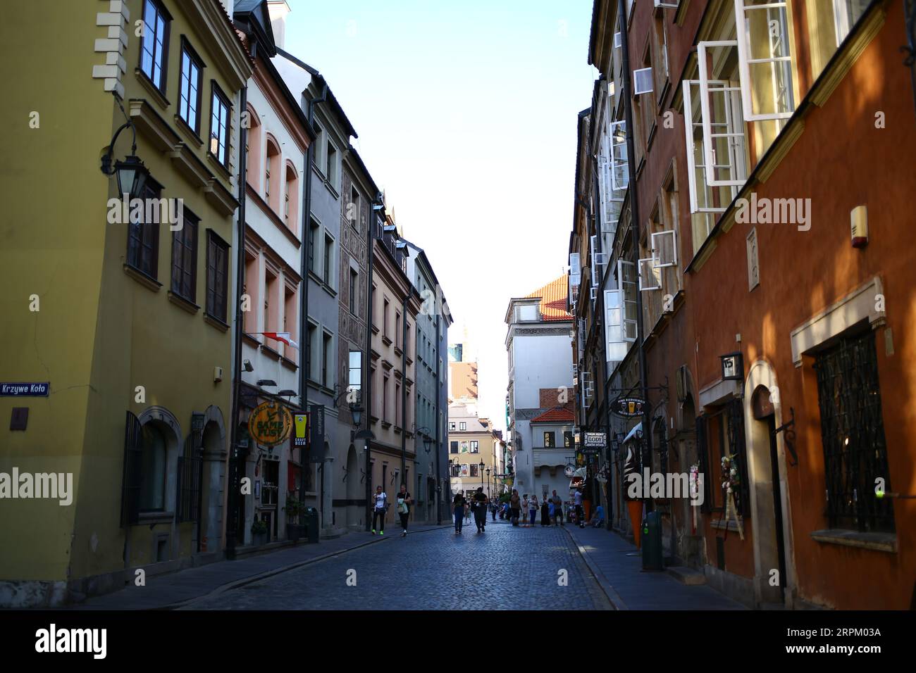 Pologne : Vieille ville de Varsovie à la fin de l'été Banque D'Images