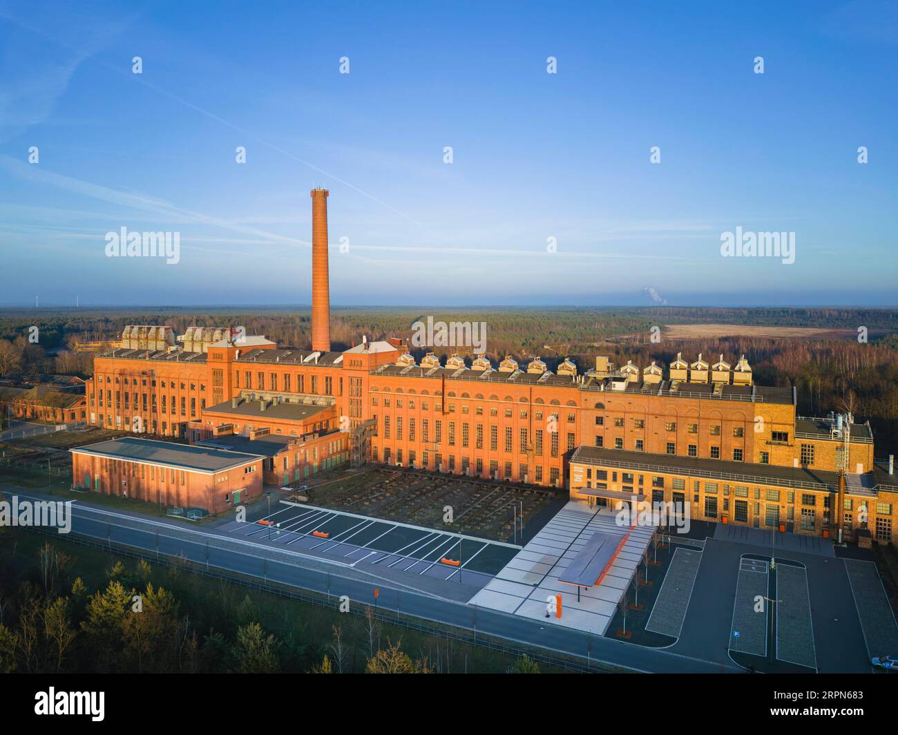 La Knappenrode Energy Factory est l'un des quatre sites du musée industriel saxon. Il comprend la zone de la briquette désaffectée Knappenrode Banque D'Images