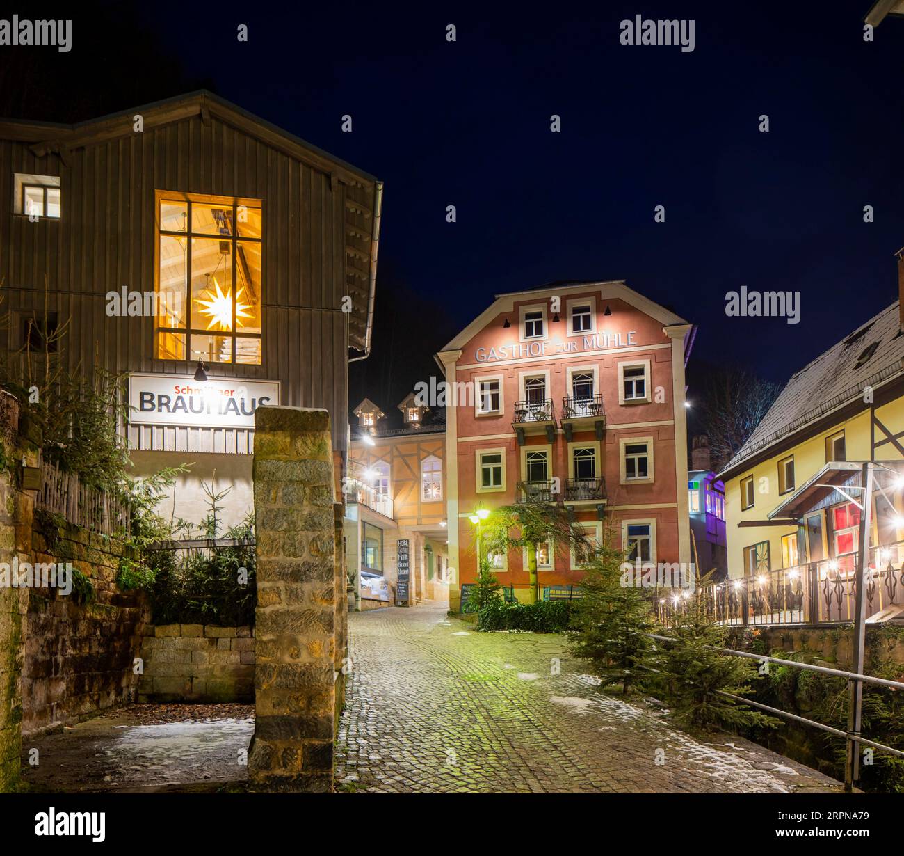 Schmilka Organic and National Park refuge Banque D'Images