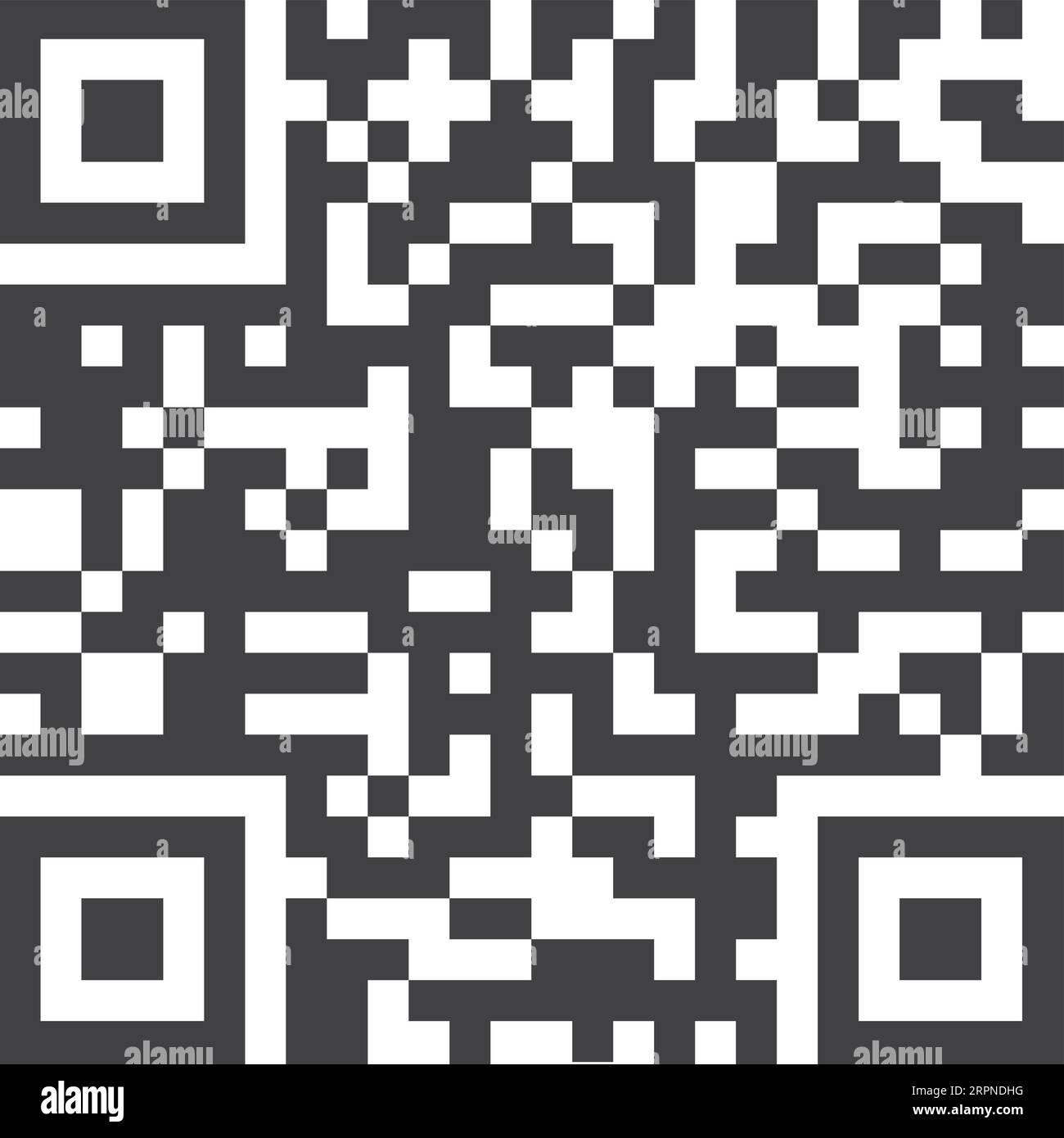 Modèle de code QR. Données personnelles ou informations de lien Web Illustration de Vecteur