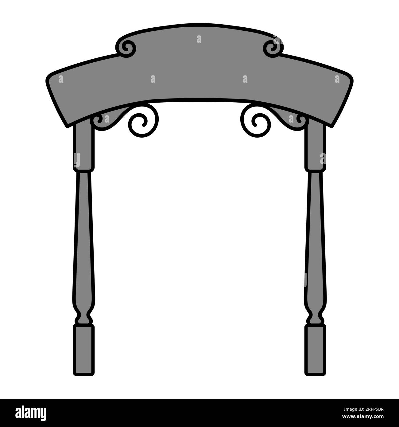 vecteur d'icône archway. signe d'arche sur fond blanc. Illustration de Vecteur