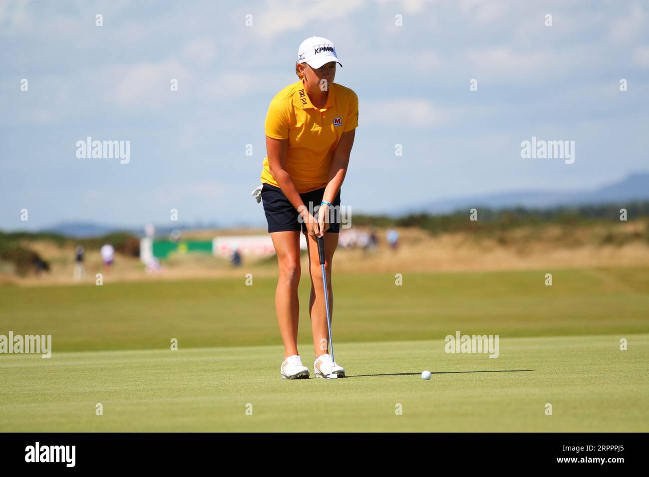 Stacy Lewis, des États-Unis, a été nommée capitaine de l'équipe américaine pour 2023 matchs de la Solheim Cup qui se dérouleront du 22 au 24 septembre à la Finca Cortesin en Espagne. Ici Banque D'Images