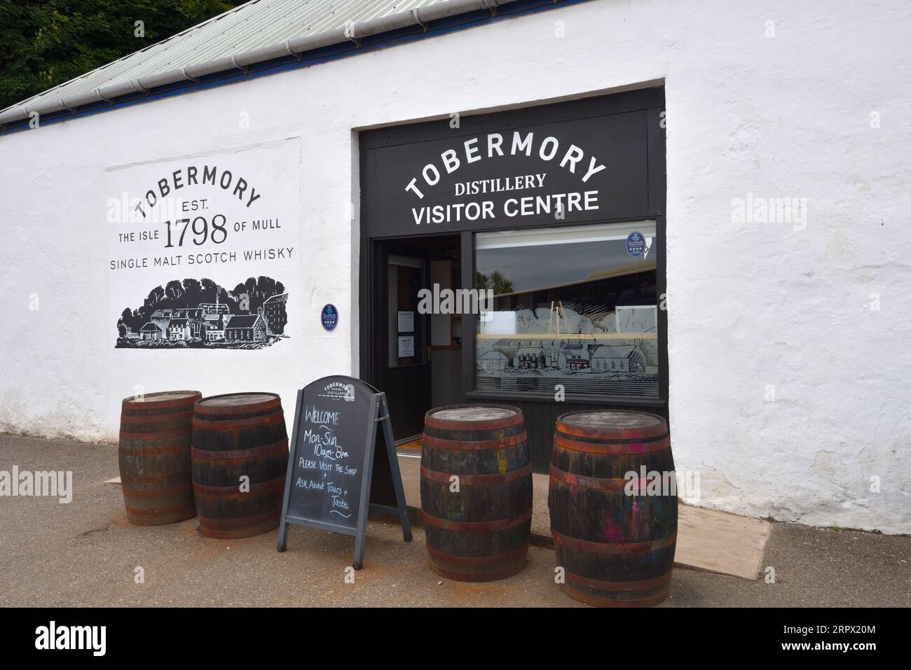 La distillerie de Tobermory, île de Mull. Banque D'Images