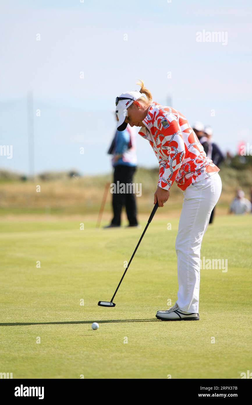 Morgan Pressel des USA a été nommé vice-capitaine de l'équipe américaine pour 2023 matchs de la Solheim Cup qui se joueront du 22 au 24 septembre à la Finca Cortesin à Spa Banque D'Images