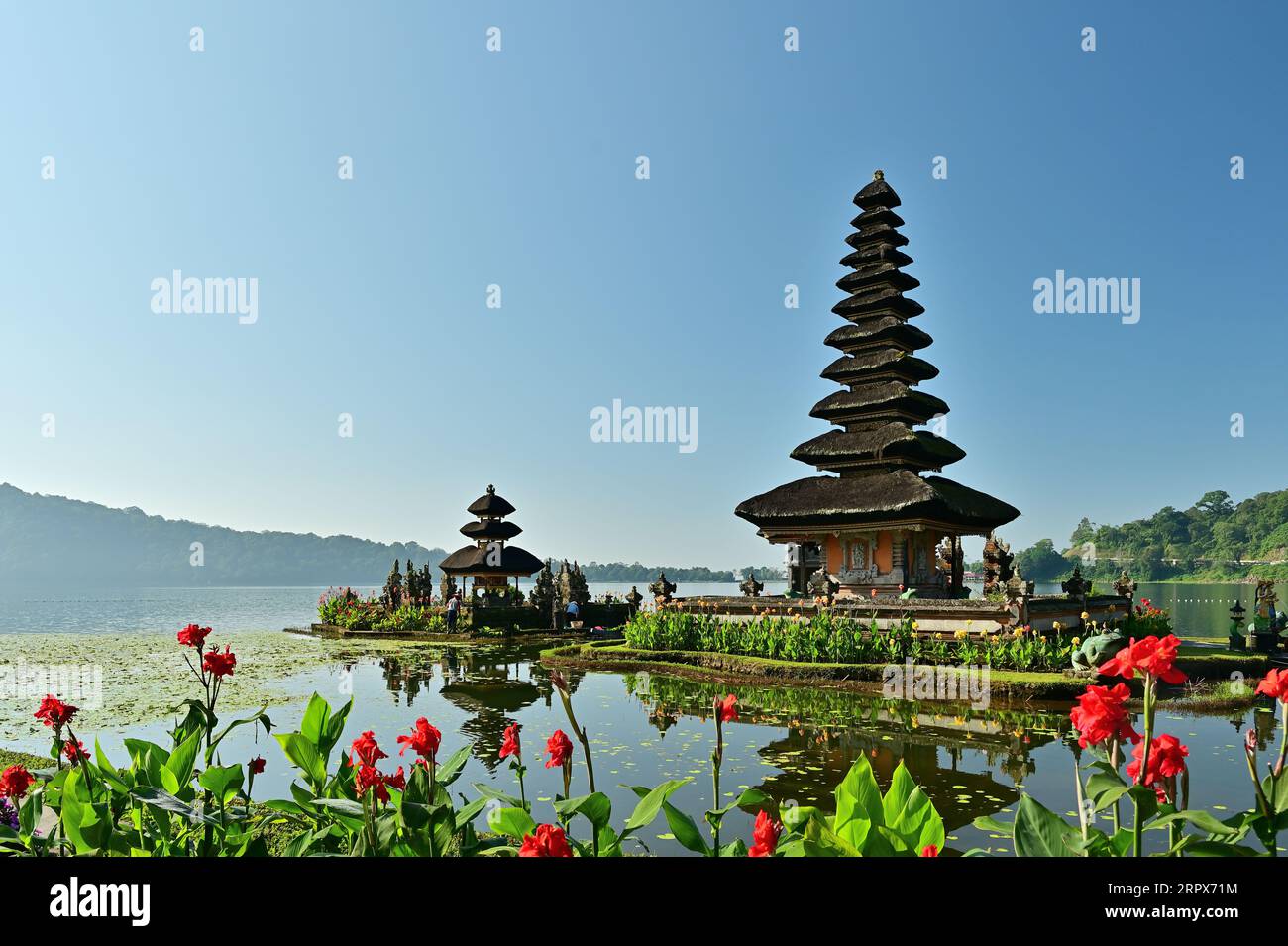 Pura Ulun Danu Bratan, temple hindou à Bali. Indonésie Banque D'Images