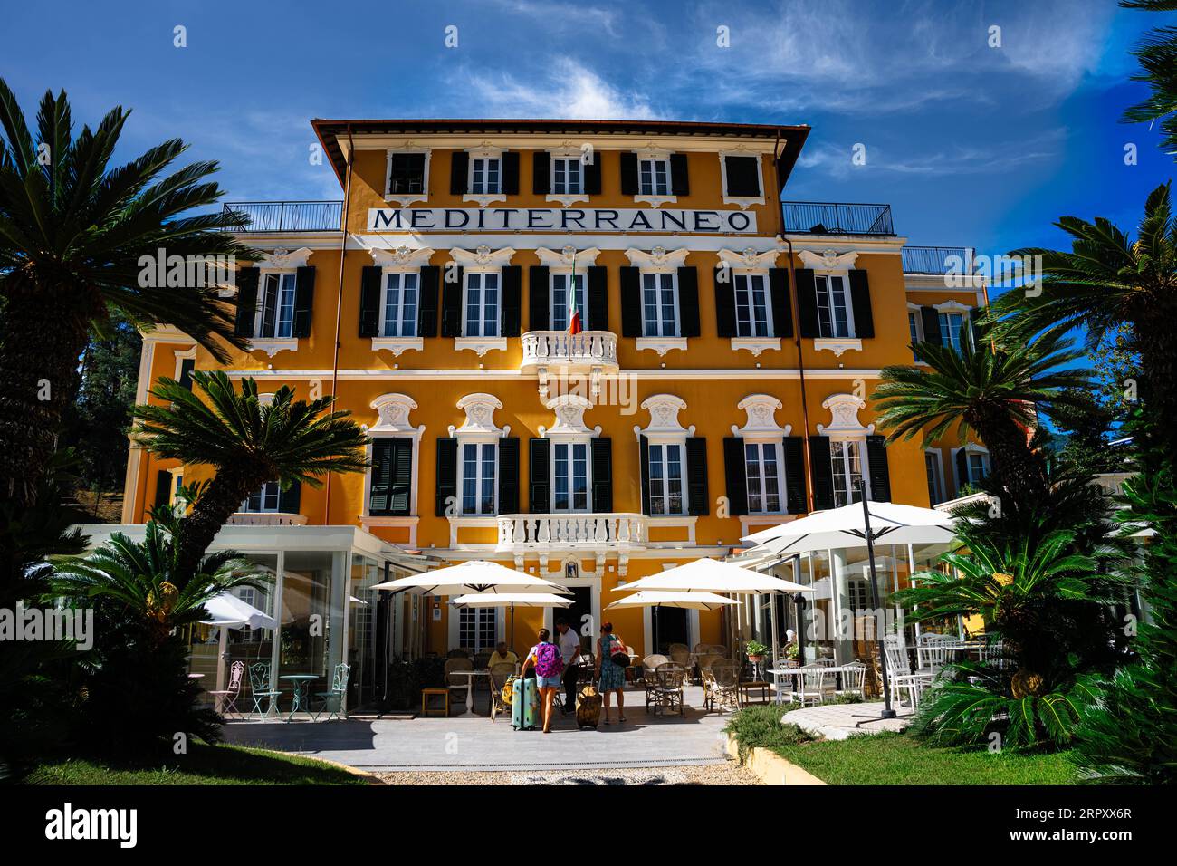 Hôtel Mediterraneo à Santa Margherita Banque D'Images