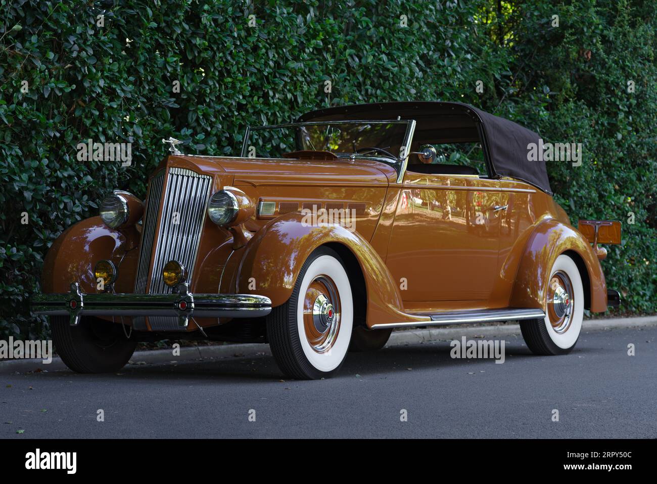 Automobile Packard des années 1930 garée à Lacey Park. Banque D'Images