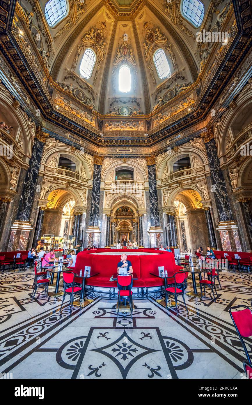 Café à l'intérieur du Kunsthistorisches Museum, Vienne, Autriche Banque D'Images