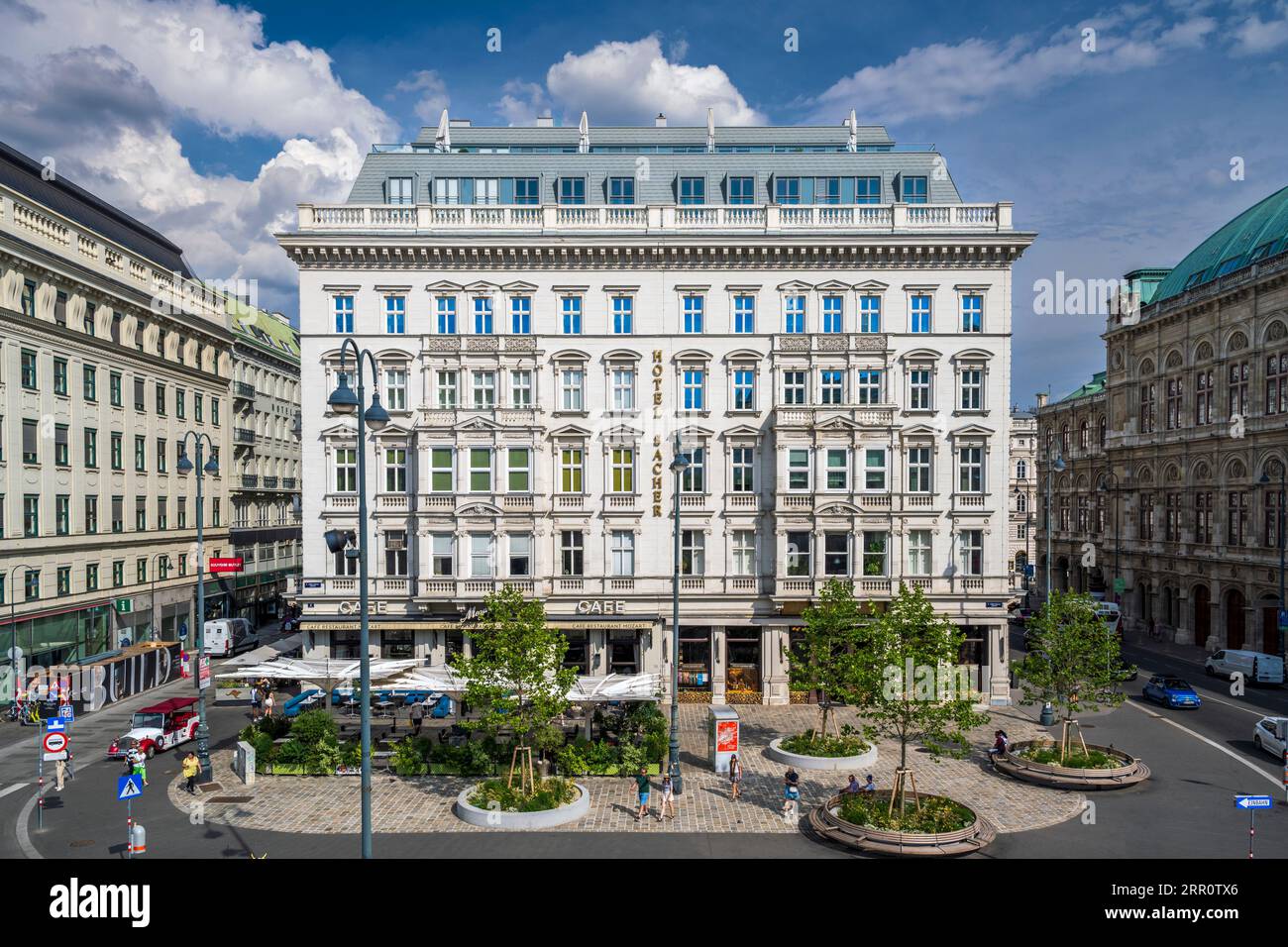 L'hôtel Sacher, à Vienne, Autriche Banque D'Images