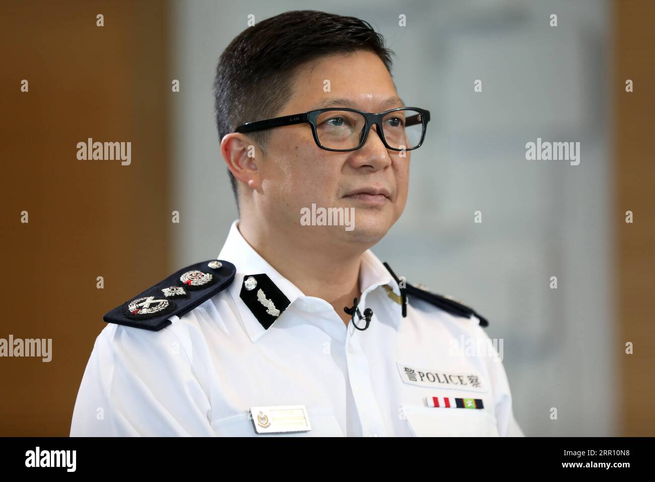 200831 -- HONG KONG, le 31 août 2020 -- Chris Tang Ping-keung, commissaire de police du gouvernement de la région administrative spéciale de Hong Kong, reçoit une entrevue avec Xinhua à Hong Kong, dans le sud de la Chine, le 27 août 2020. POUR ALLER AVEC Interview : HK police confiant de relever les défis, la sauvegarde de la sécurité nationale : chef de police CHINE-HONG KONG-POLICE CHIEF-INTERVIEW CN WuxXiaochu PUBLICATIONxNOTxINxCHN Banque D'Images