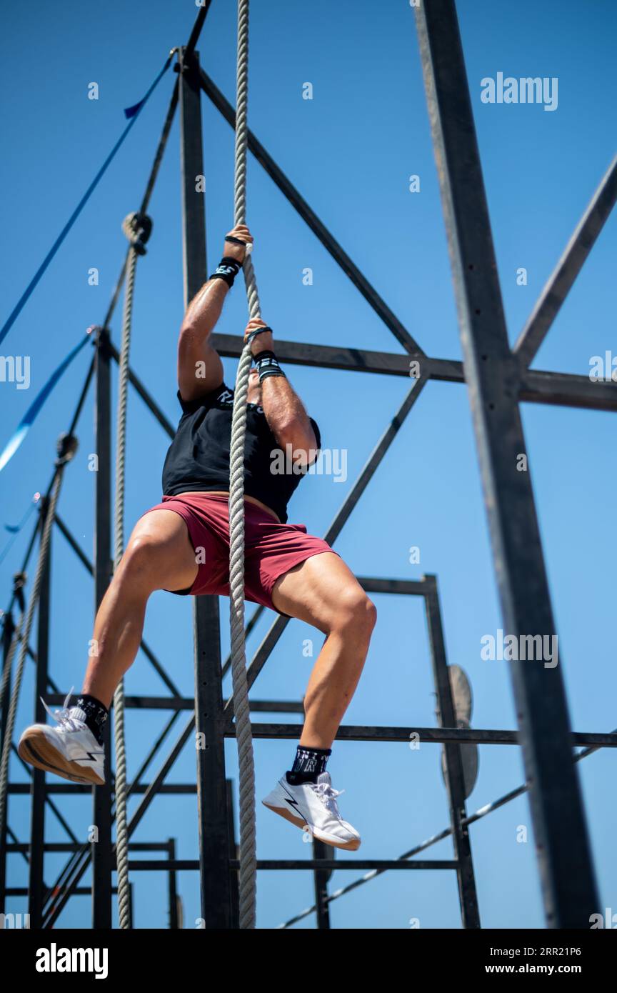 Lanzarote Summer Challenge, Championnat international de Crossfit à Lanzarote, Espagne. Ce championnat a reçu en 2022 le Distinguished Tour Banque D'Images