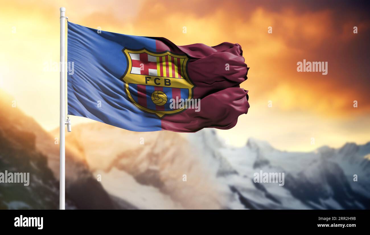 Drapeau blaugrana FC Barcelone – Barça Official Spotify Camp Nou