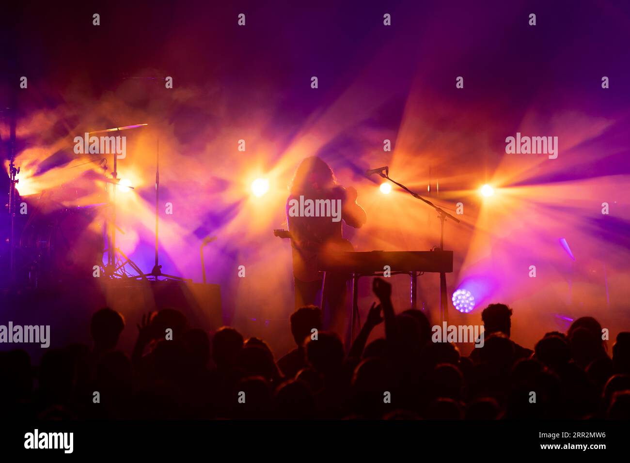 MELBOURNE, AUSTRALIE, 28 MAI : le groupe de musique australien Holy effectue sa tournée nationale « Hello My Beautiful World » au Forum Theatre le 28 mai Banque D'Images