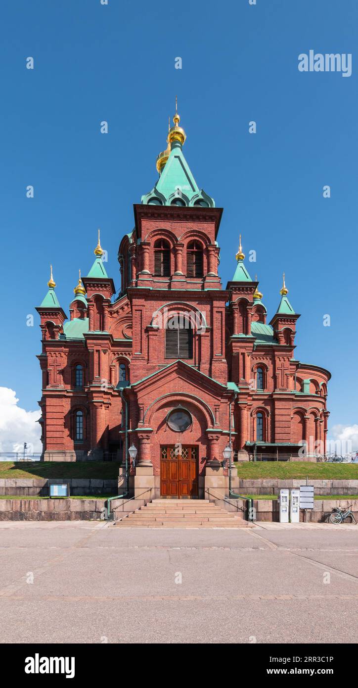 Cathédrale Uspenski à Helsinki, Finlande. Banque D'Images