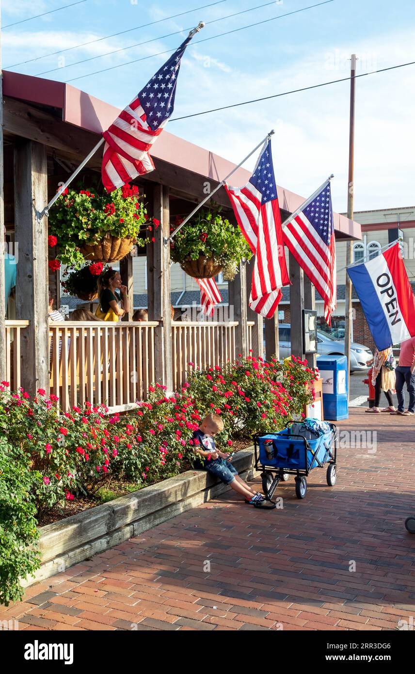 Schooners Wharf North Beach Haven long Beach Island New Jersey États-Unis Banque D'Images