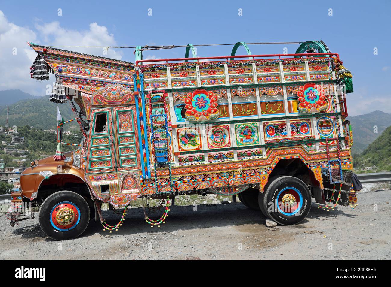 Camion décoré au Pakistan Banque D'Images