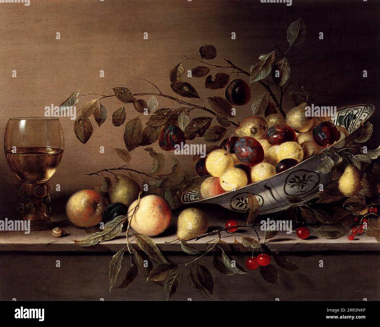 Nature morte entre 1637 et 1639 par Gillis Gillisz. De Bergh Banque D'Images