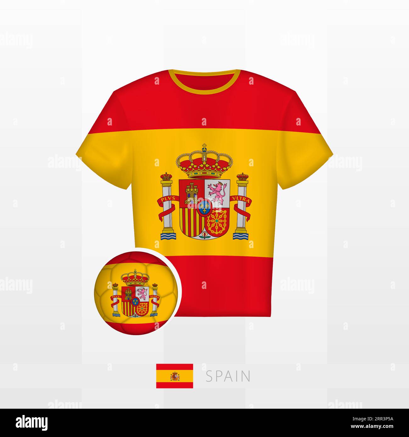 Maillot de football espagne Banque d images vectorielles Alamy