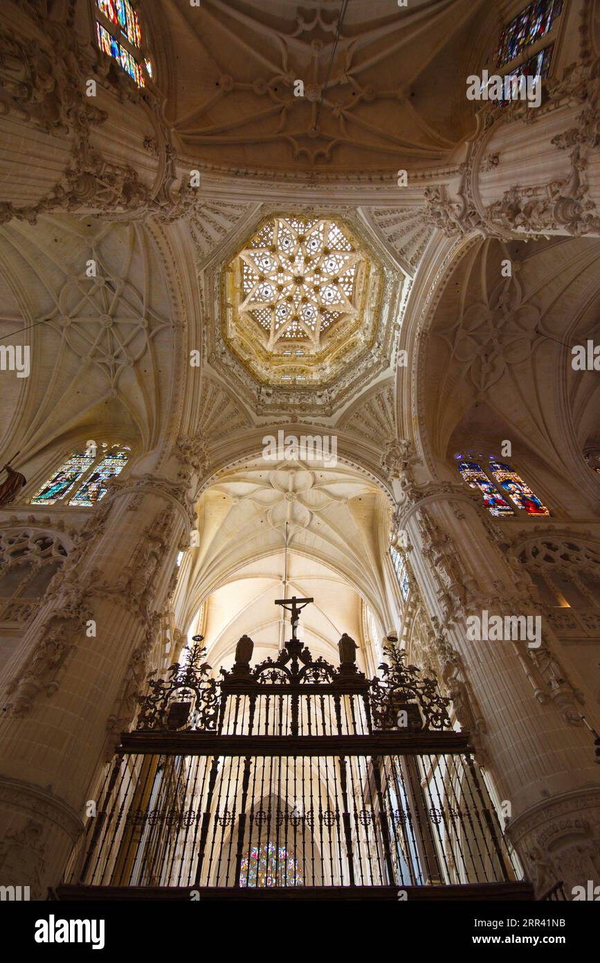 Dôme de la cathédrale de Burgos, Cimborrio de la catedral de Burgos Banque D'Images