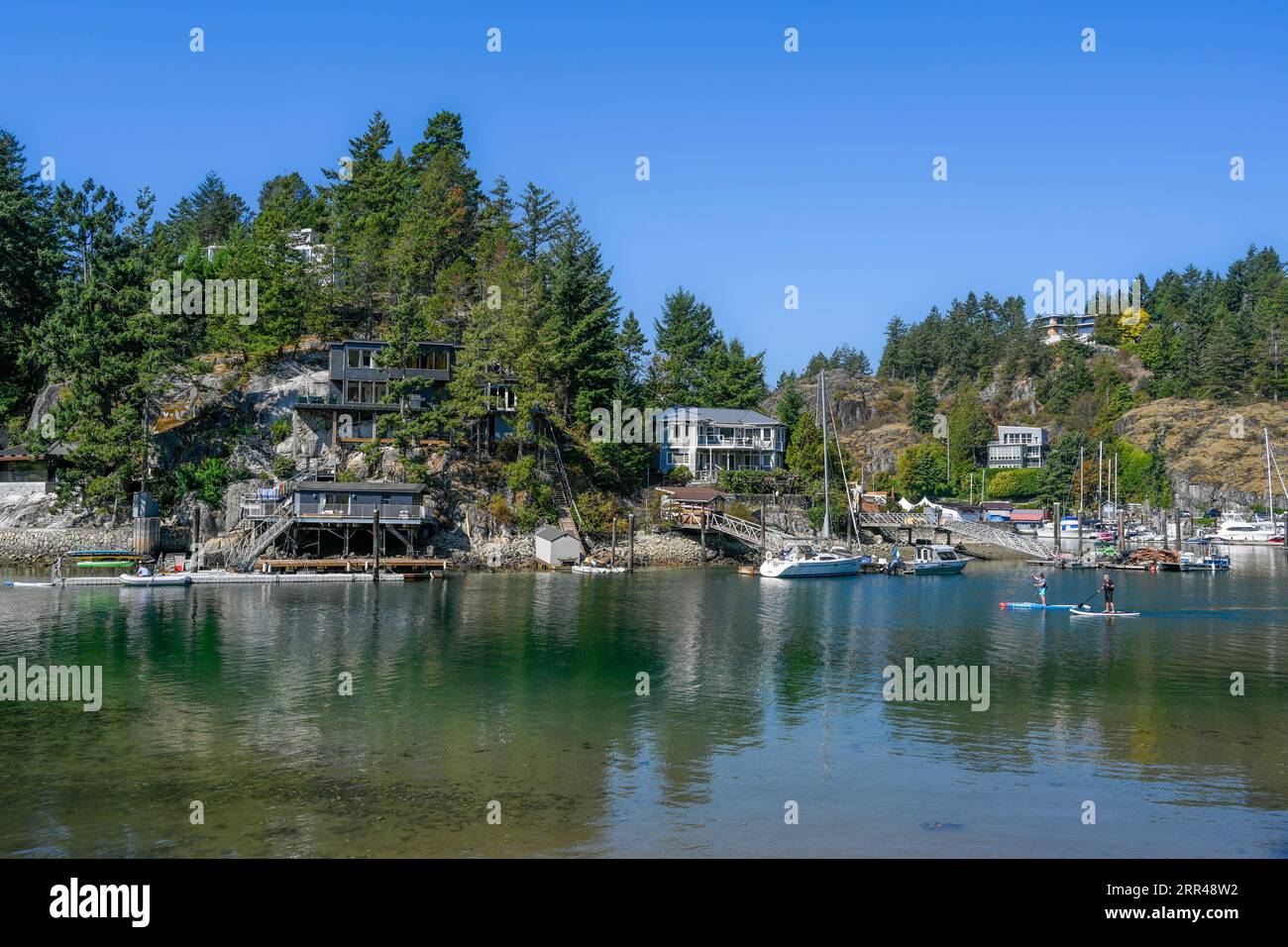 Eagle Island, Eagle Harbour, West Vancouver, Colombie-Britannique, Canada Banque D'Images