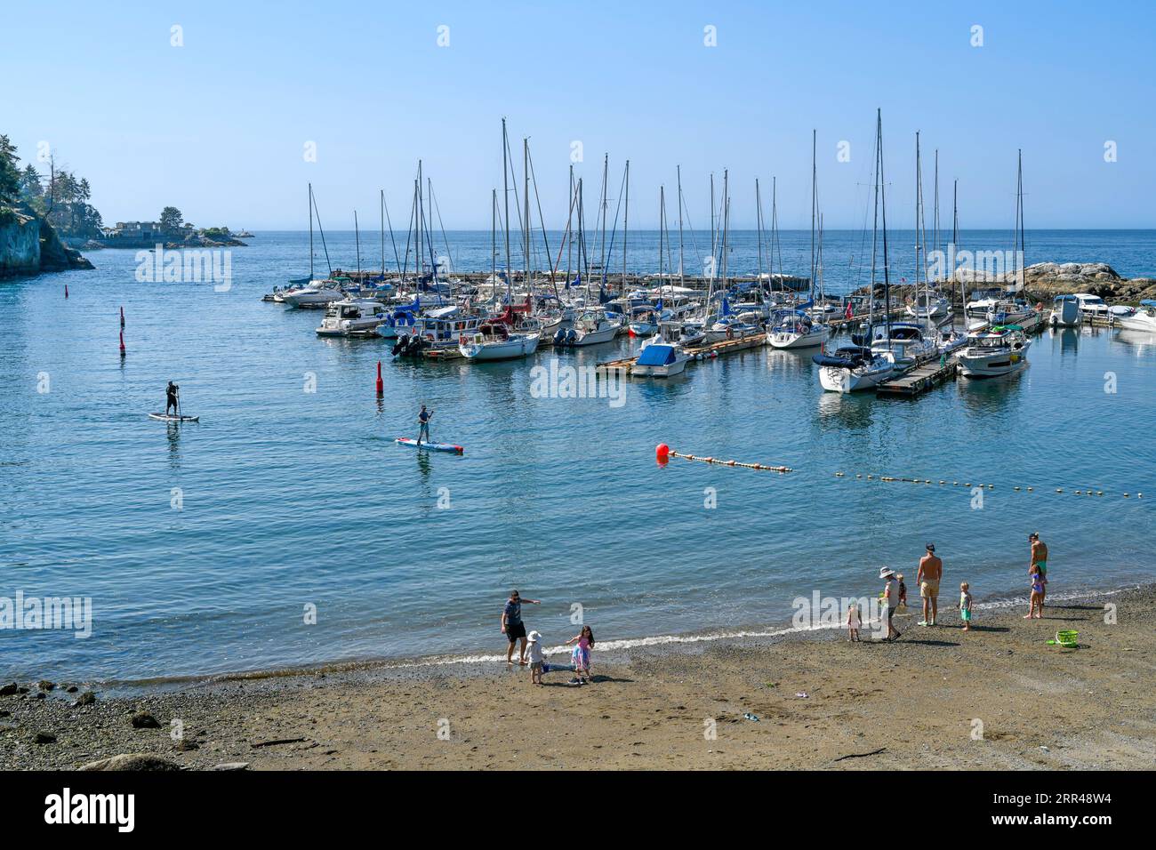Plage, Eagle Harbour Park, West Vancouver, Colombie-Britannique, Canada Banque D'Images