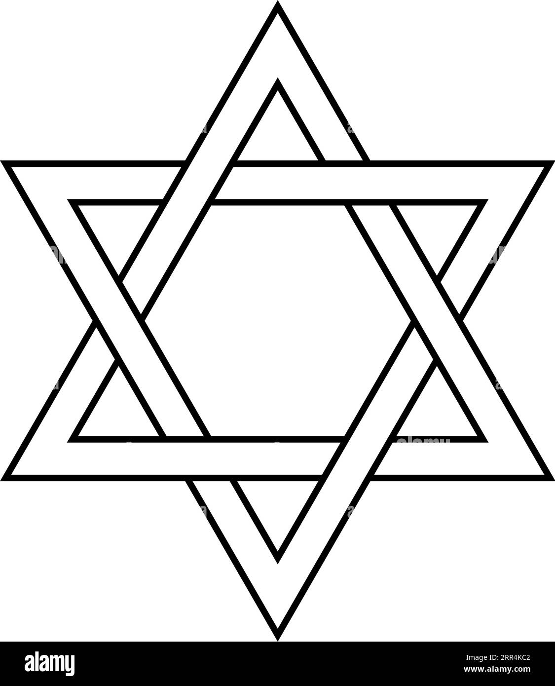 Star côtés entrelacés vecteur nœud étoiles logo tatouage Illustration de Vecteur