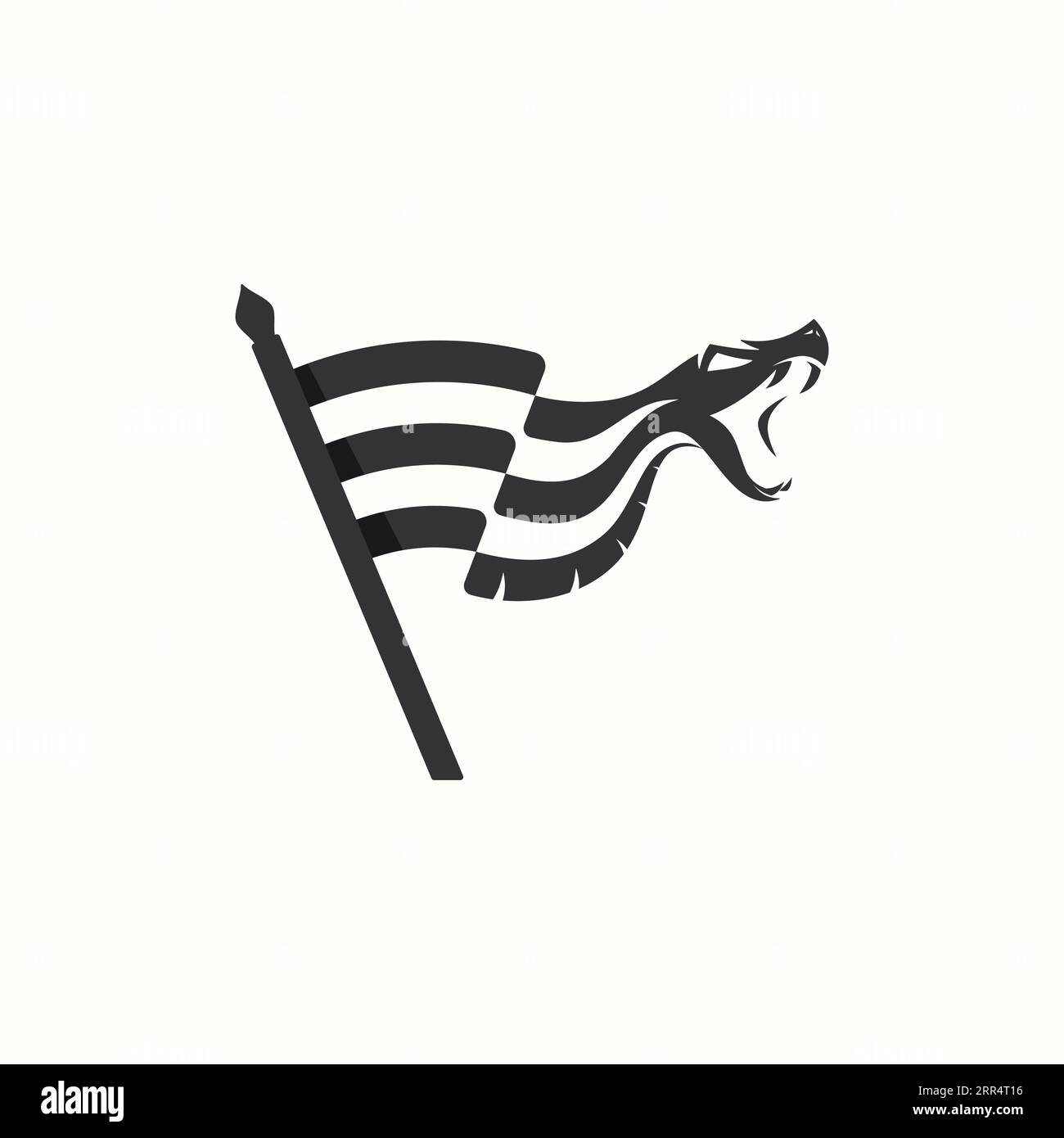 Vecteur de conception d'icône de logo de drapeau de tête de Viper moderne. Illustration vectorielle Illustration de Vecteur