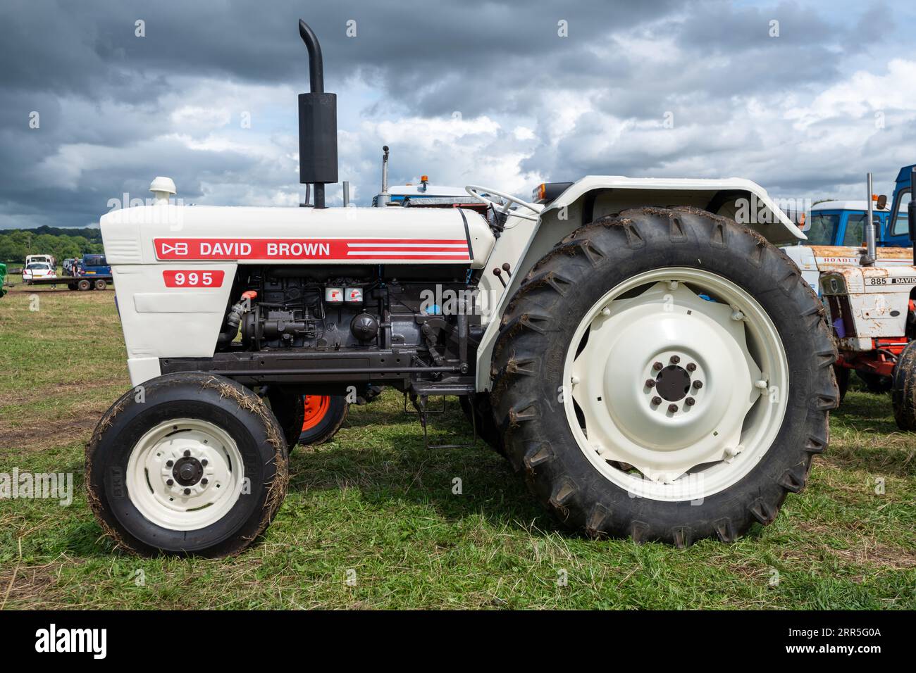 Low Ham.Somerset.United Kingdom.July 23rd 2023.A restauré David Brown 995 est exposé au Somerset Steam and Country show Banque D'Images