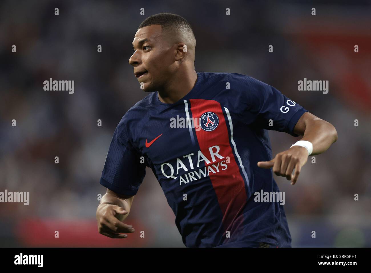 Lyon, France, 3 septembre 2023. Kylian Mbappe du PSG lors du match de Ligue 1 au Groupama Stadium, Lyon. Le crédit photo devrait se lire : Jonathan Moscrop / Sportimage Banque D'Images