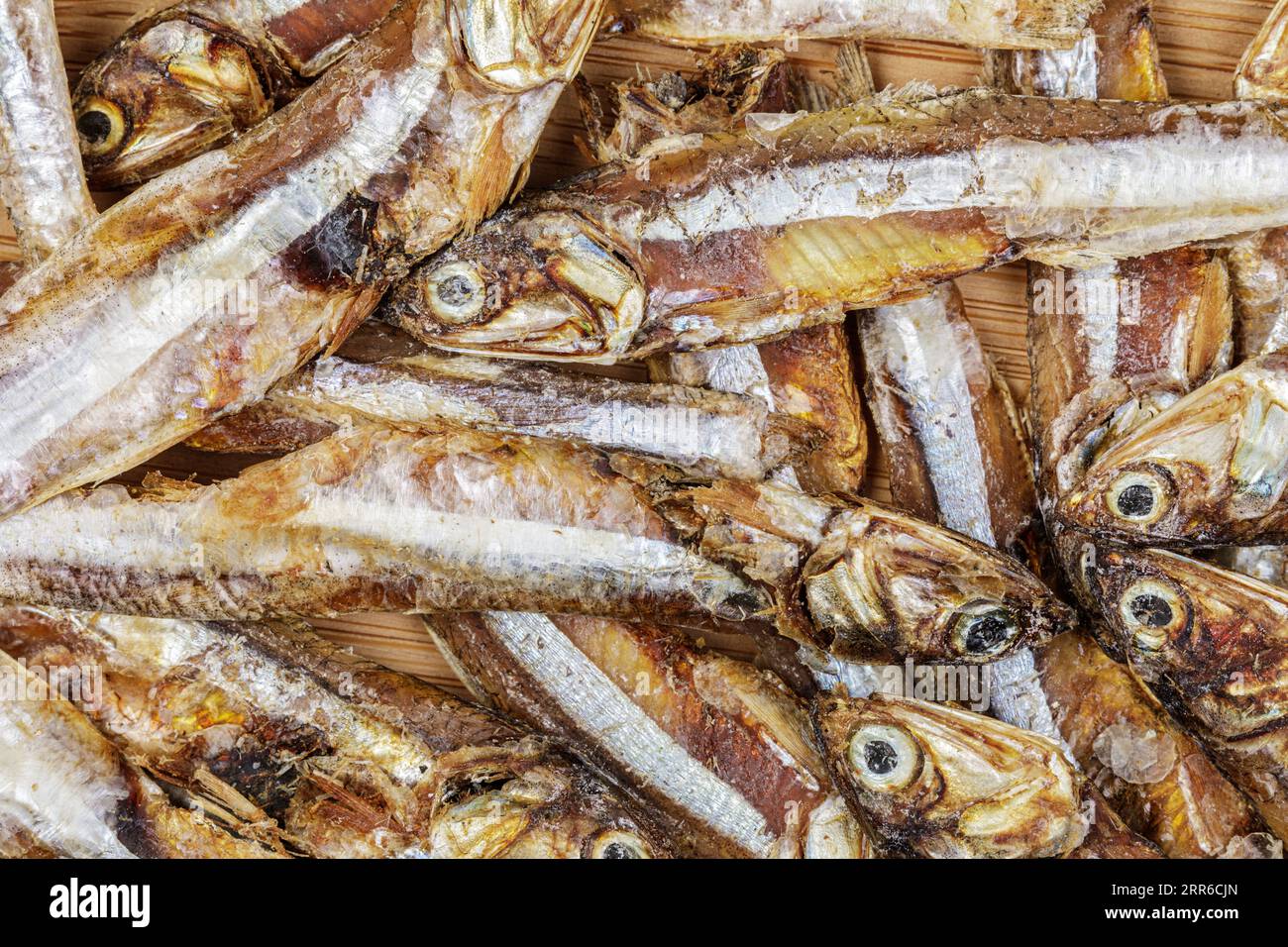 Petit poisson séché considéré comme une épicerie fine dans la plupart des pays asiatiques, Philippines, Asie du Sud-est Banque D'Images
